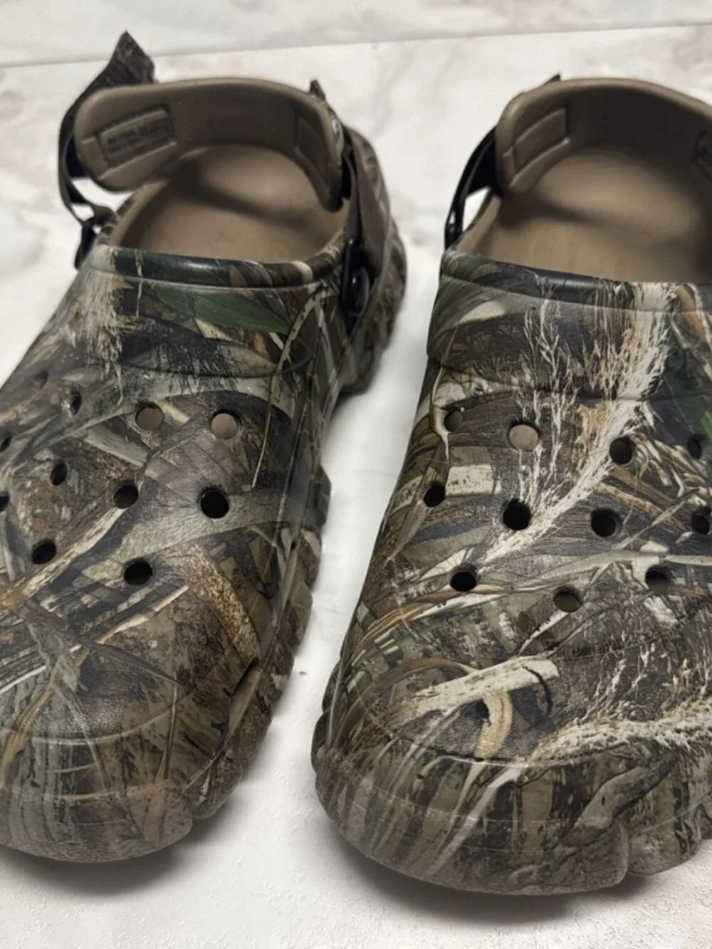 Crocs Offroad Sport RT Max 5 Realtree Camo Mens 7 Womens 9 Adjustable Heel Strap